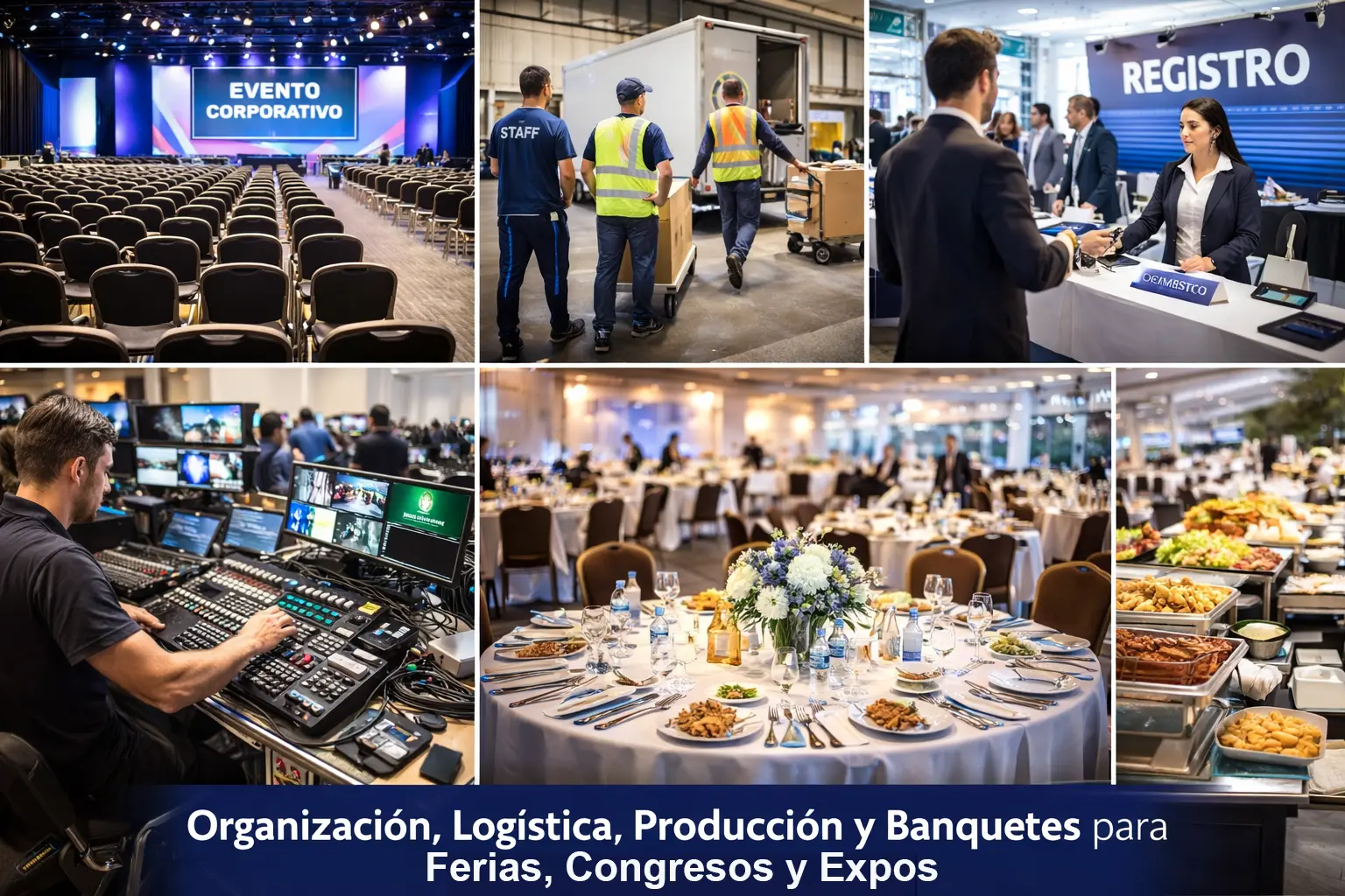 Organización, Logística, Producción y Banquetes para Ferias, Congresos y Expos